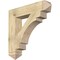 Ekena Millwork Merced Arts & Crafts Rough Sawn Bracket, Douglas Fir, 6"W x 32"D x 32"H BKT06X32X32MRC03RDF - alternate 1
